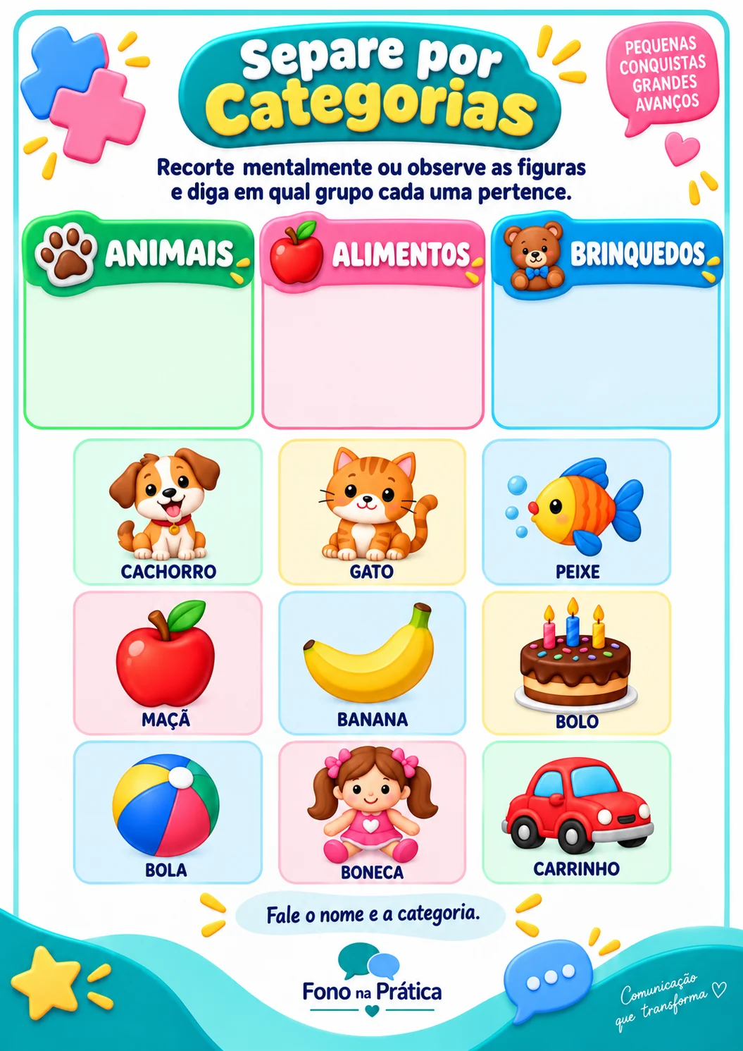 Atividade Separe por Categorias