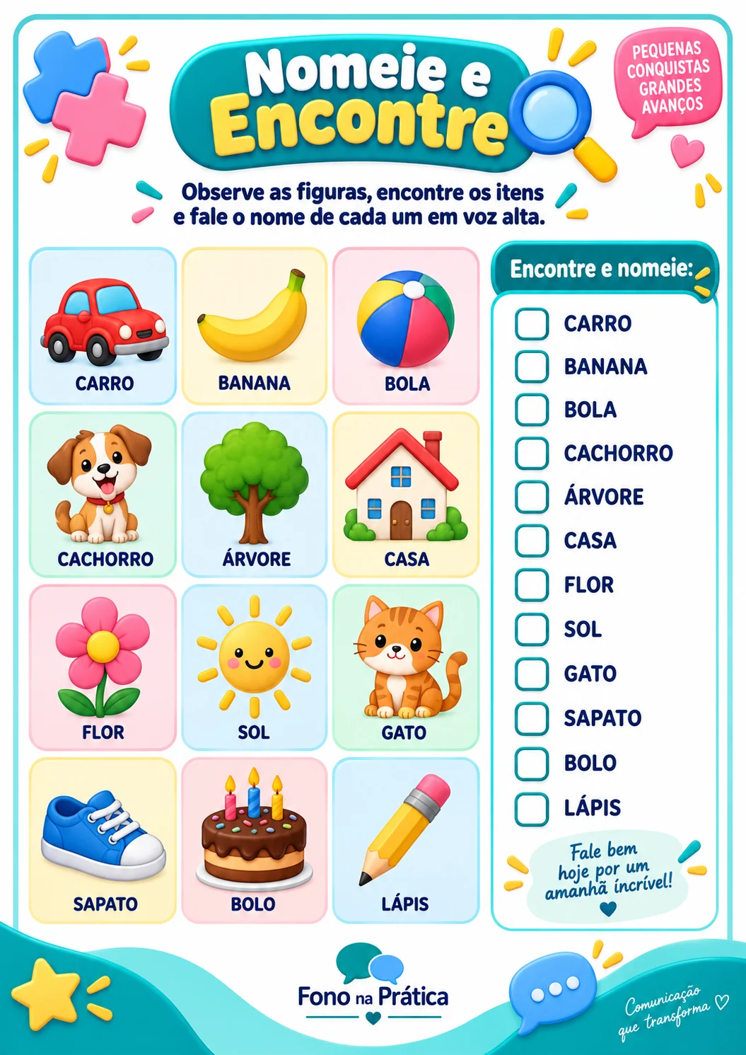 Atividade Nomeie e Encontre