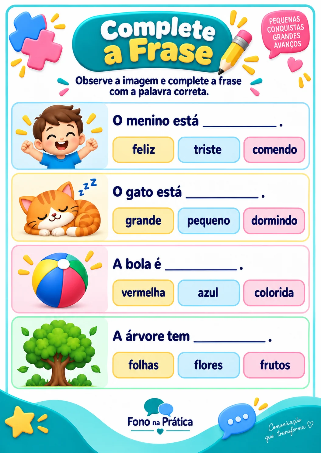 Atividade Complete a Frase